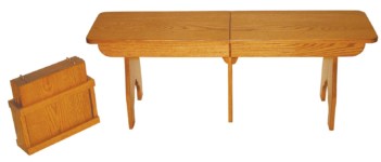 4- to 48-foot bench in Oak