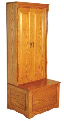 FS-1070 Enclosed Hall Seat 30"W x 23 1/2"D x 73"H